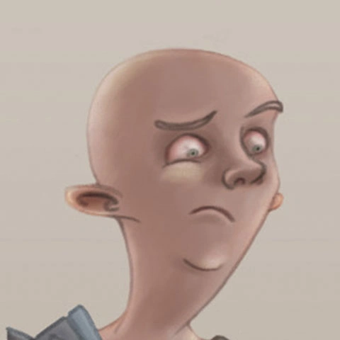 Ilustración que muestra el rostro de un gladiador.