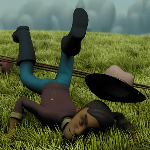 Ilustración que muestra al campesino Jacinto.