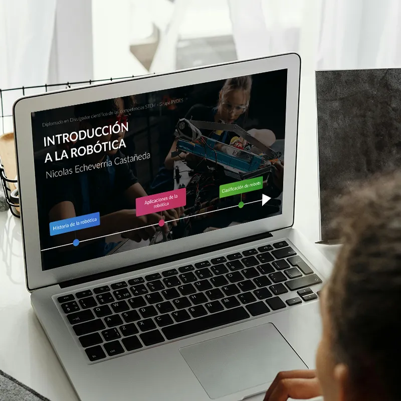 Imagen que muestra un laptop con la aplicación de la inducción.